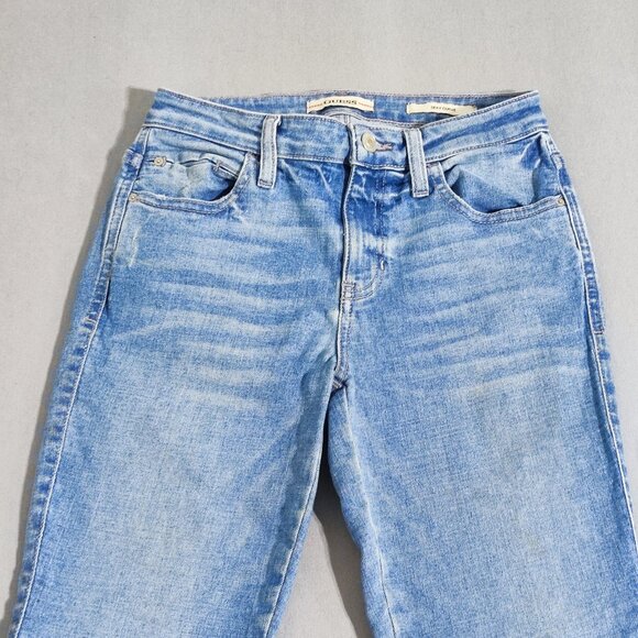 Guess Jeans women's size 26X29 hard washed denim blue sexy curve skinny mid rise - Picture 2 of 14